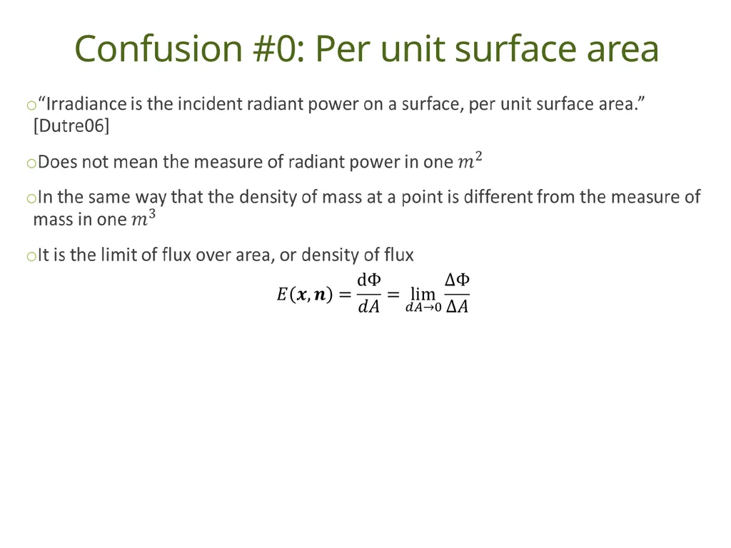 Understanding Basic Concepts in Radiometry Duong - slide 6 of 41