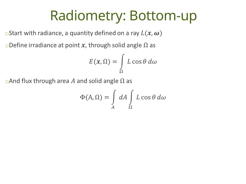 Understanding Basic Concepts in Radiometry Duong - slide 10 of 41
