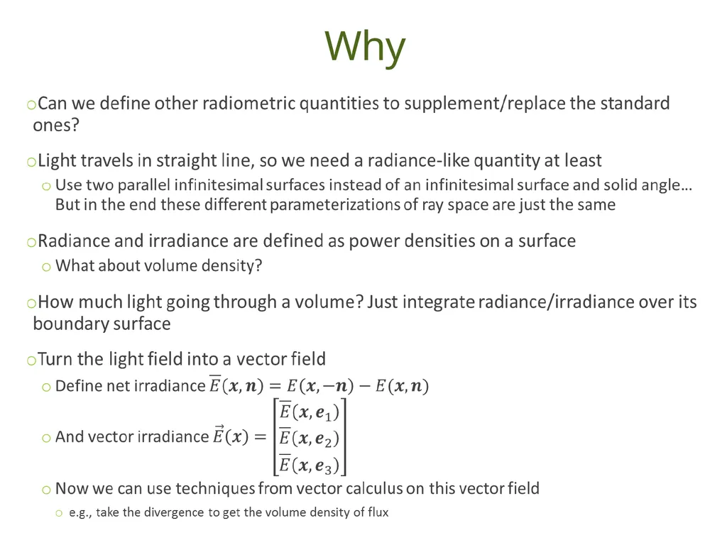 Understanding Basic Concepts in Radiometry Duong - slide 36 of 41