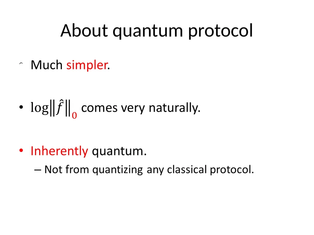 Effcient quantum protocols for XOR functions - slide 11 of 18