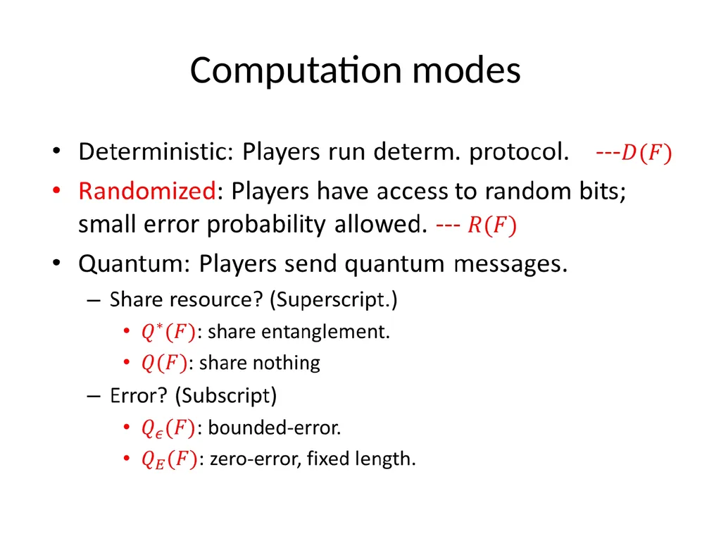 Effcient quantum protocols for XOR functions - slide 3 of 18