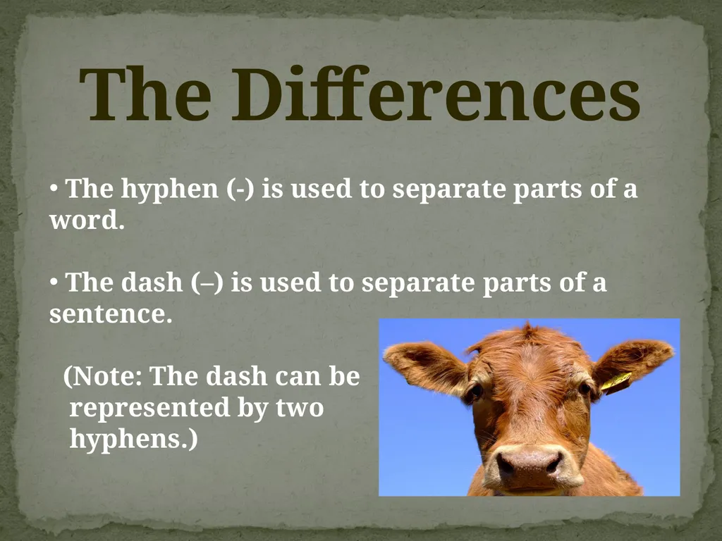 UWF Writing Lab Hyphens and Dashes A Mini-Lesson - slide 2 of 10