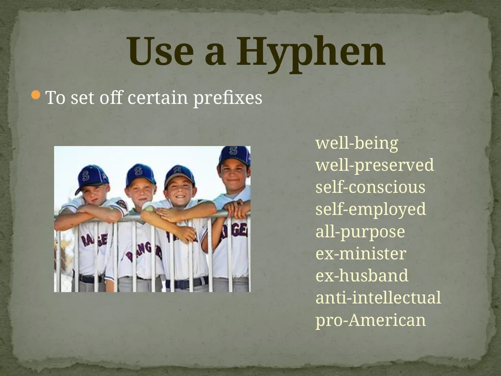 UWF Writing Lab Hyphens and Dashes A Mini-Lesson - slide 6 of 10