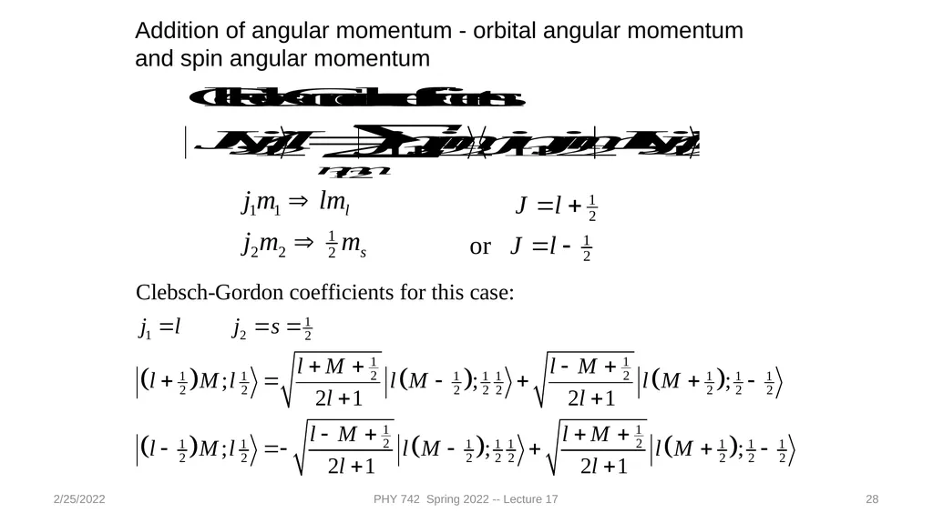 2/25/2022 PHY 742 Spring 2022 -- Lecture 17 1 PHY - slide 28 of 31