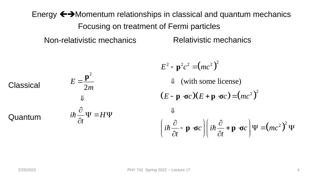2/25/2022 PHY 742 Spring 2022 -- Lecture 17 1 PHY - slide 4 of 31