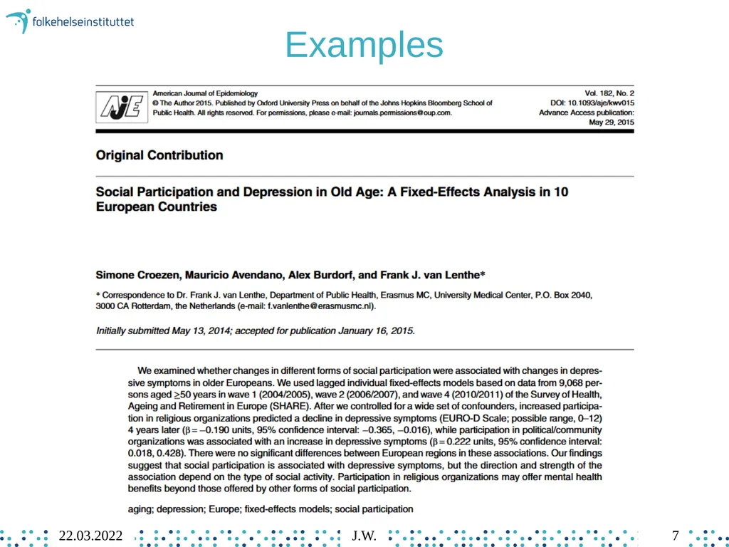 8 Individual Fixed Effects Regression Jonathan - slide 7 of 49