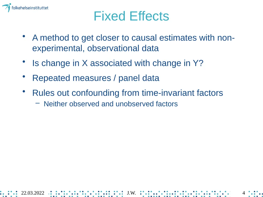8 Individual Fixed Effects Regression Jonathan - slide 4 of 49
