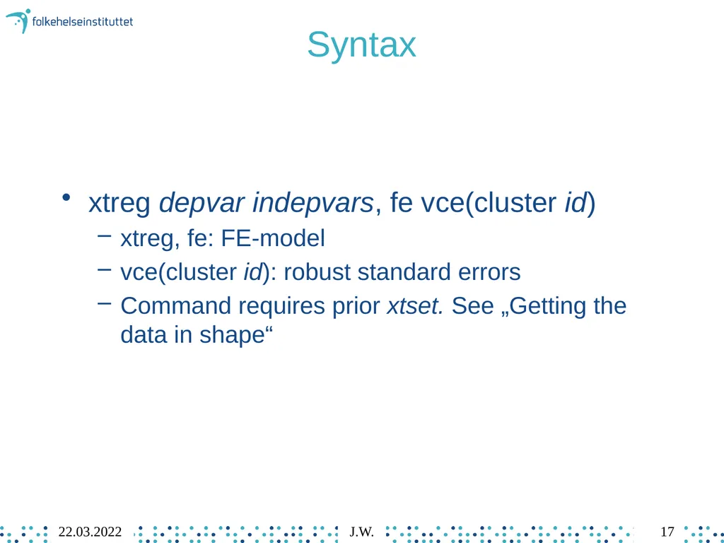 8 Individual Fixed Effects Regression Jonathan - slide 17 of 49