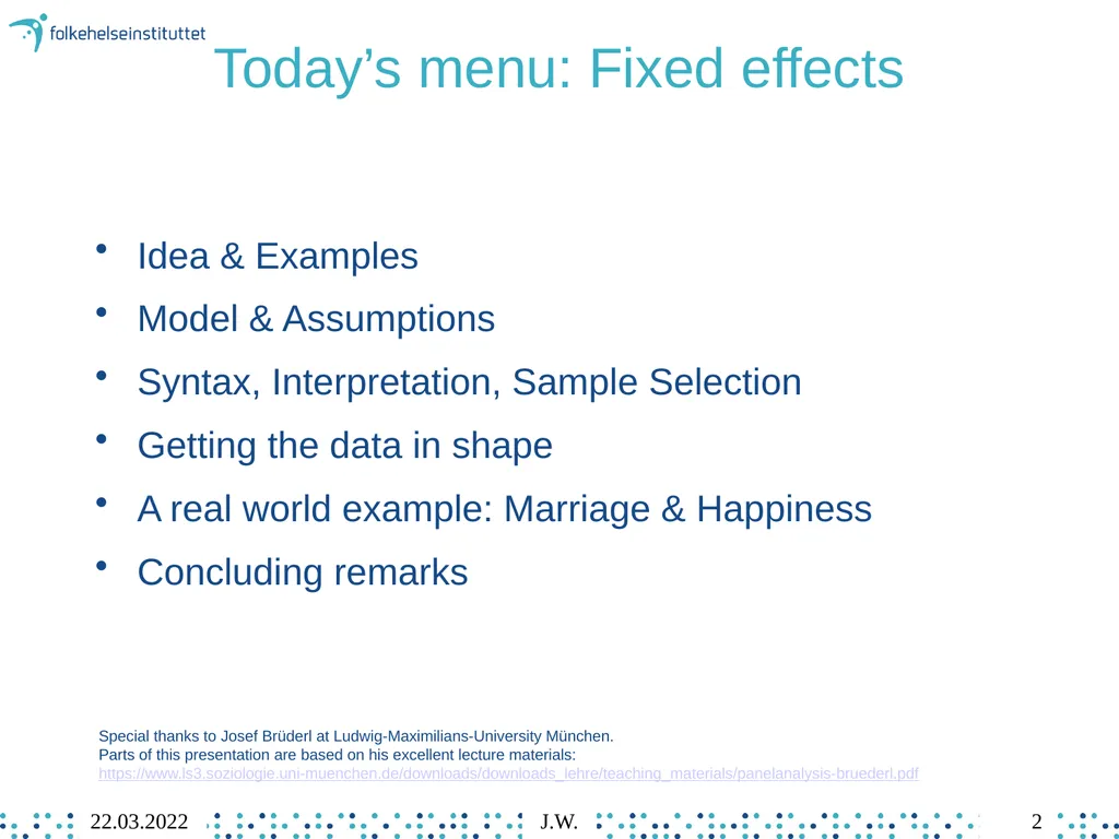 8 Individual Fixed Effects Regression Jonathan - slide 2 of 49