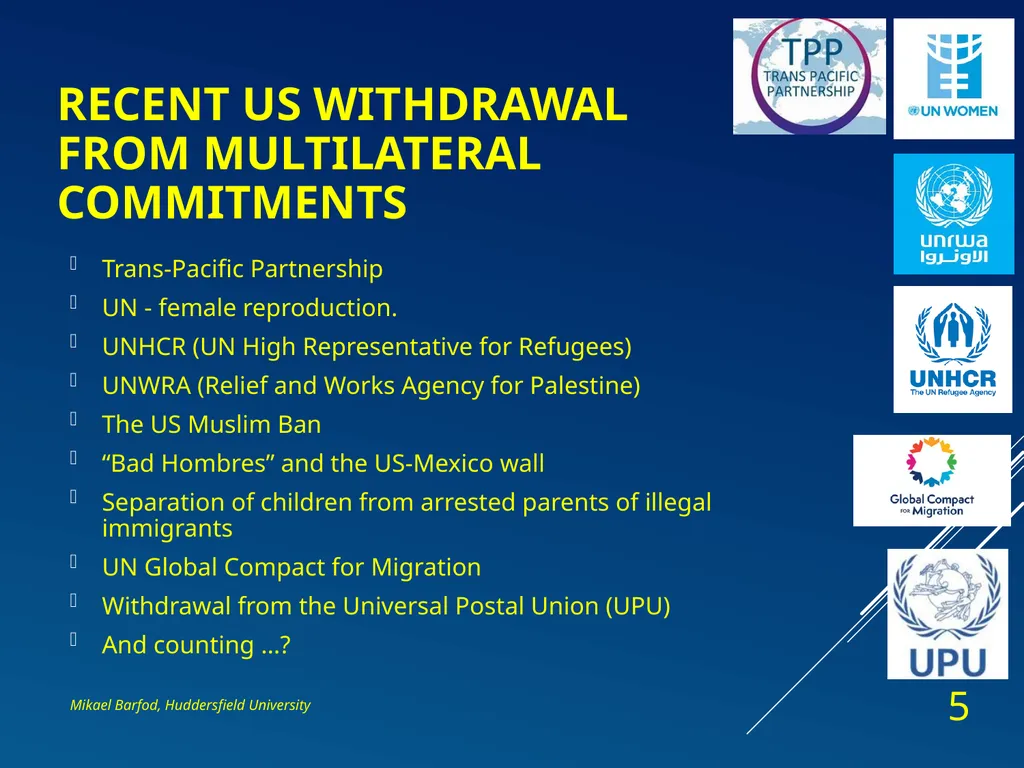 Filling the Vacuum: who will save multilateralism? - slide 5 of 12