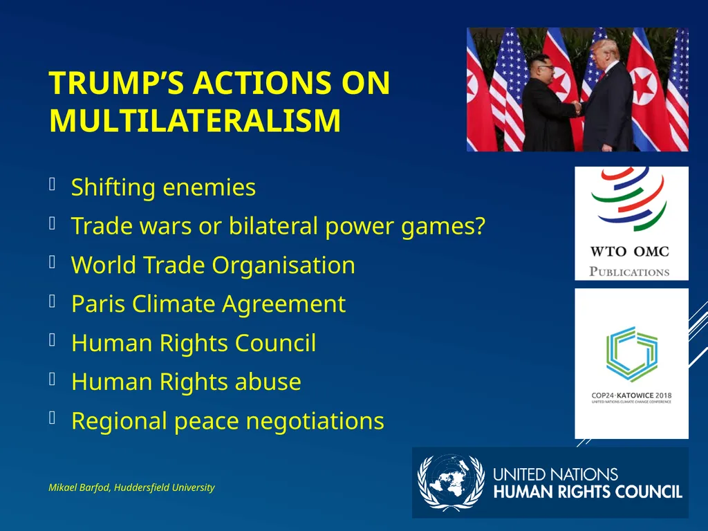 Filling the Vacuum: who will save multilateralism? - slide 4 of 12