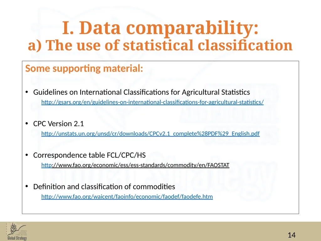Food Balance Sheets Data for FBS compilation: data - slide 14 of 36