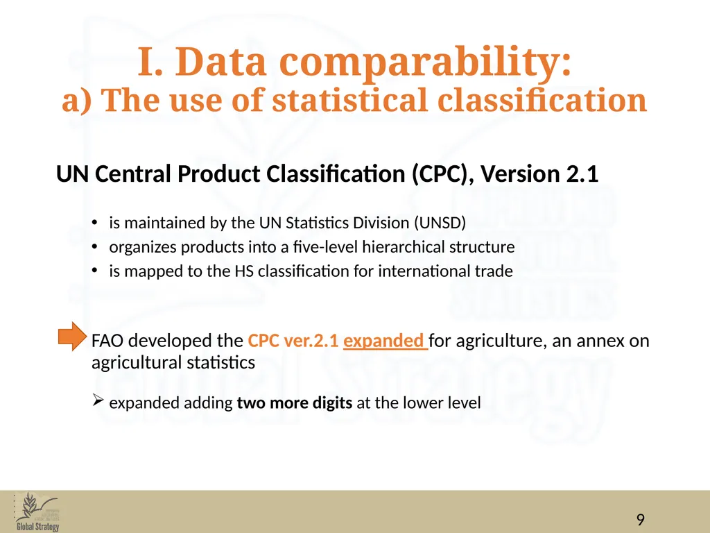 Food Balance Sheets Data for FBS compilation: data - slide 9 of 36