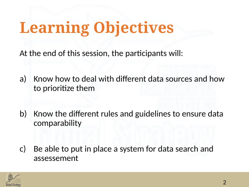 Food Balance Sheets Data for FBS compilation: data - slide 2 of 36