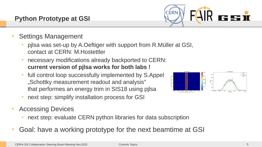 CERN-GSI Collaboration Steering Board Meeting - slide 5 of 12