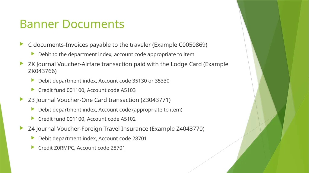 Concur Reports and Banner Documents How to Easily - slide 3 of 7