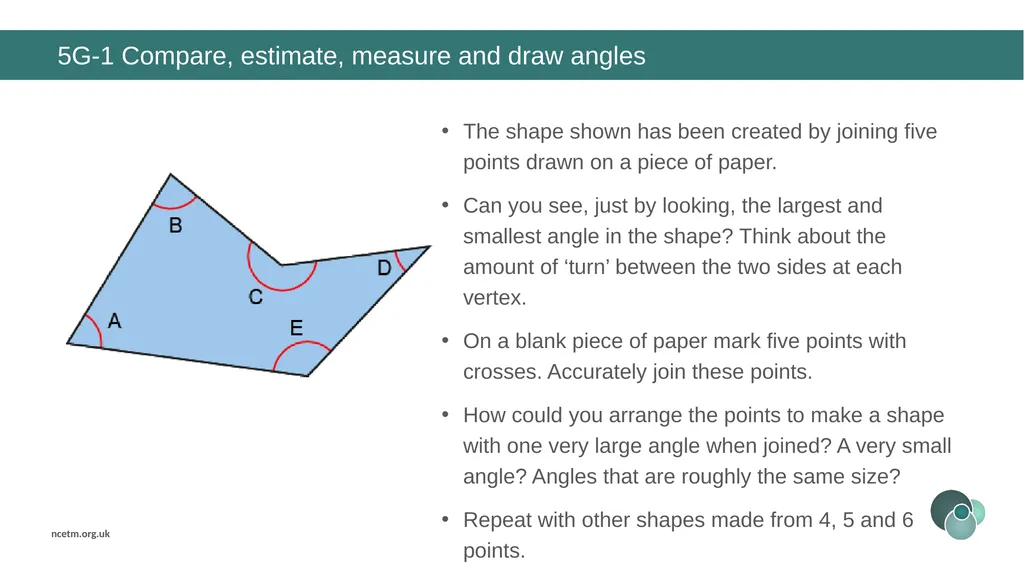 Year 5, Unit 10 Angles Curriculum Prioritisation - slide 13 of 34