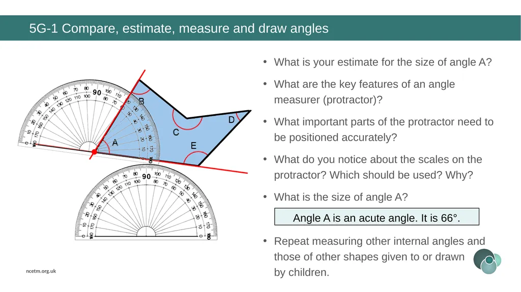 Year 5, Unit 10 Angles Curriculum Prioritisation - slide 32 of 34