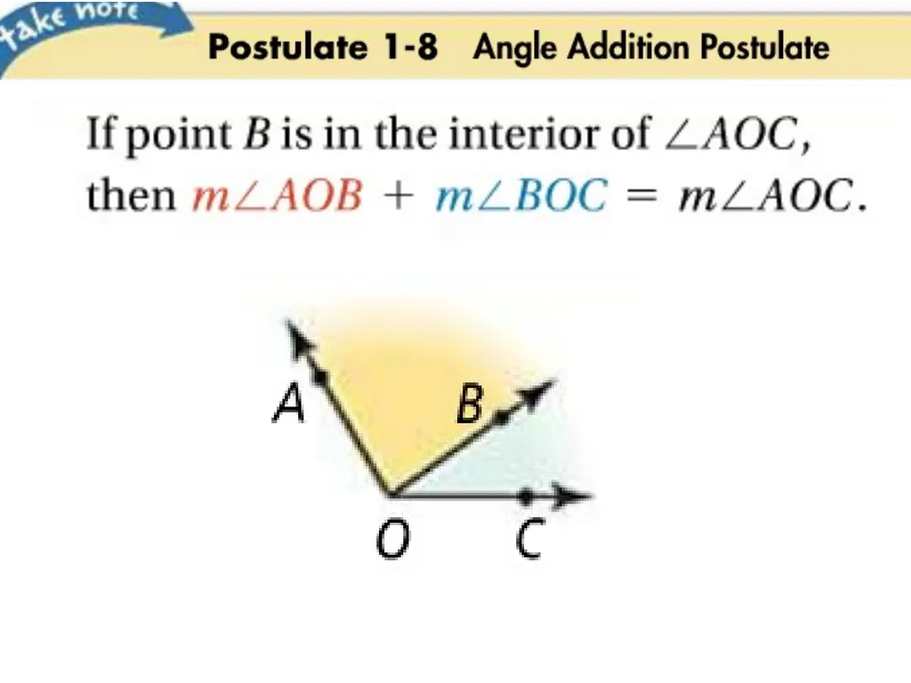 1-4 Measuring Angles When naming angle using three - slide 10 of 12
