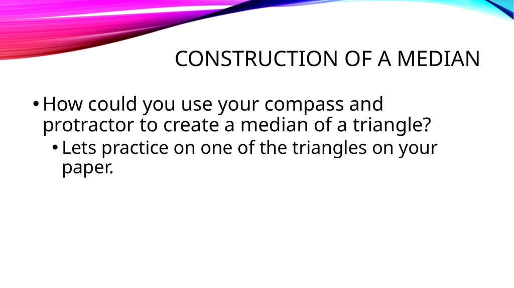 Relationships within triangles Geometry Unit 5 - slide 24 of 41