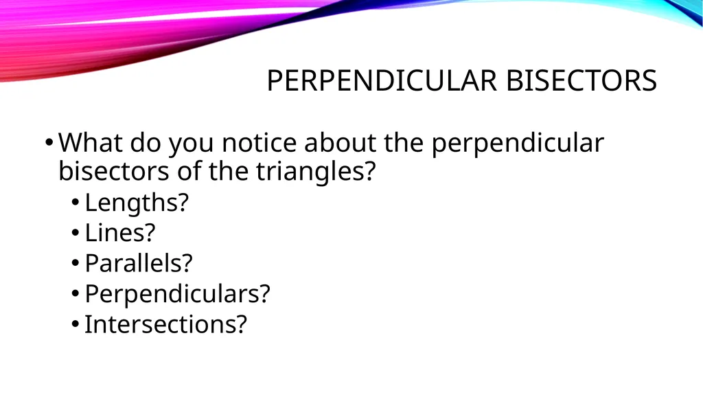 Relationships within triangles Geometry Unit 5 - slide 12 of 41