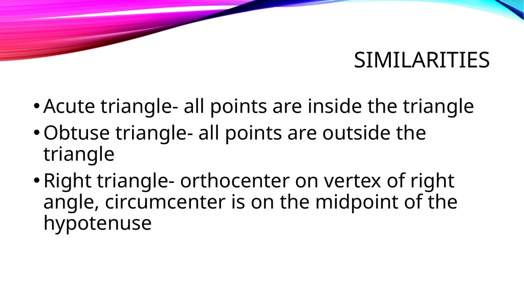 Relationships within triangles Geometry Unit 5 - slide 36 of 41