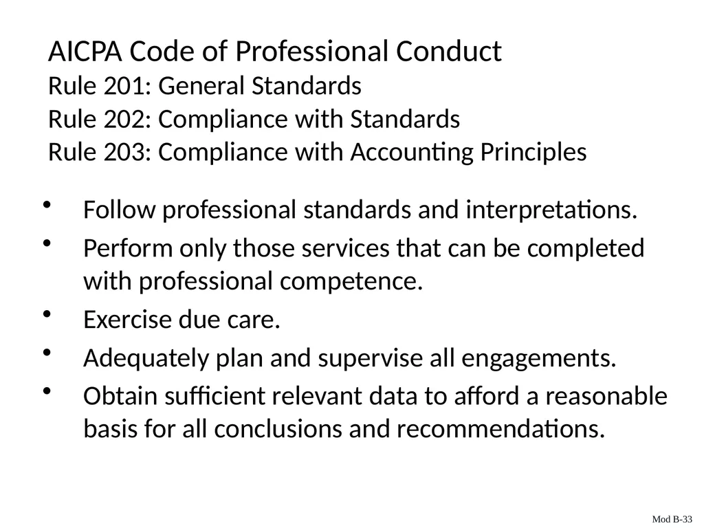 Auditing & Assurance Services, 6e Module B - slide 33 of 41
