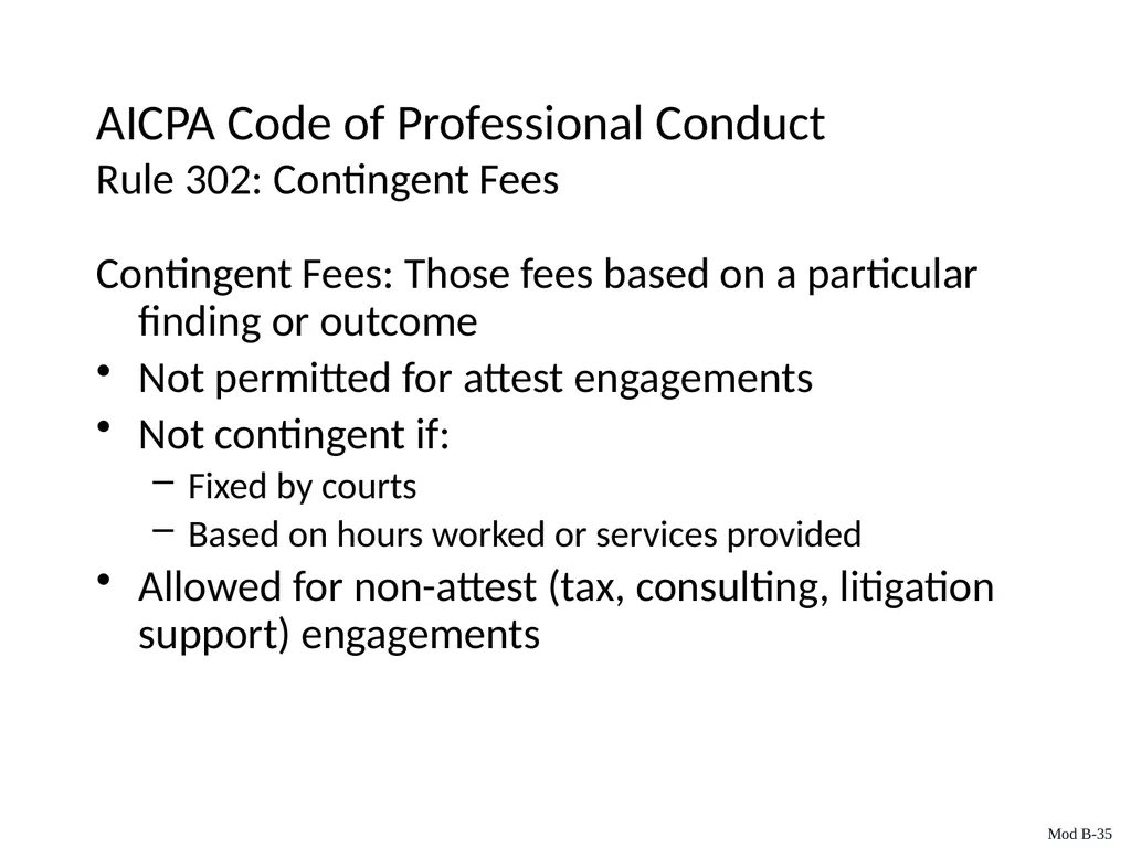 Auditing & Assurance Services, 6e Module B - slide 35 of 41