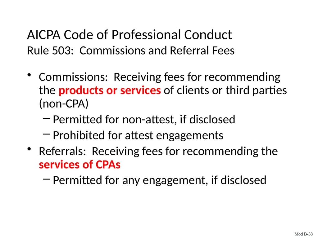 Auditing & Assurance Services, 6e Module B - slide 38 of 41