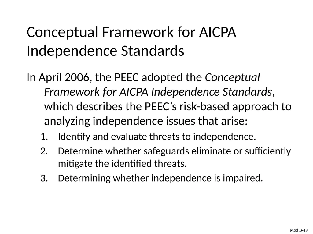 Auditing & Assurance Services, 6e Module B - slide 19 of 41
