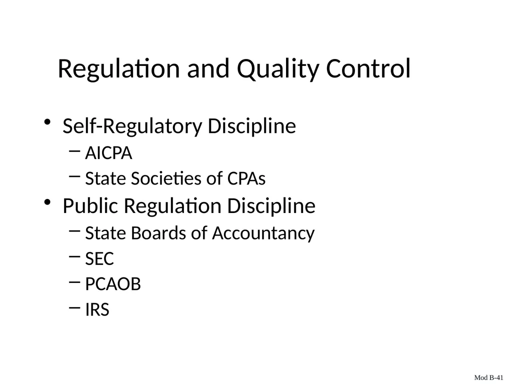 Auditing & Assurance Services, 6e Module B - slide 41 of 41