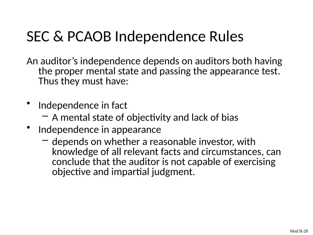 Auditing & Assurance Services, 6e Module B - slide 28 of 41