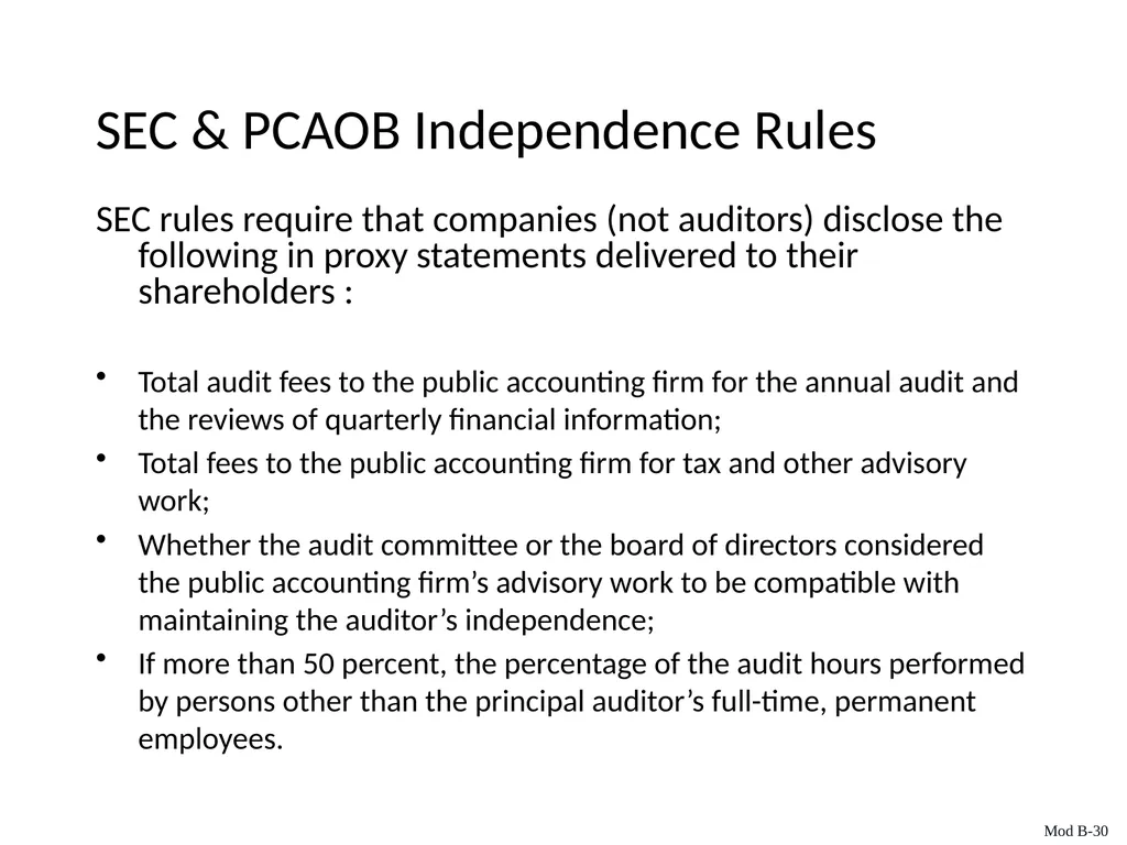 Auditing & Assurance Services, 6e Module B - slide 30 of 41
