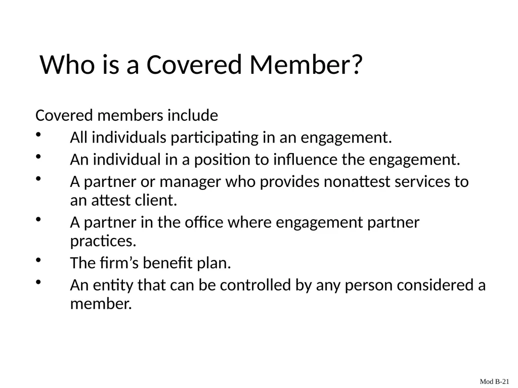Auditing & Assurance Services, 6e Module B - slide 21 of 41