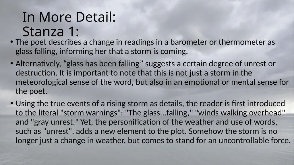 Storm Warnings By Adrienne Rich BACKGROUND Rich - slide 5 of 10