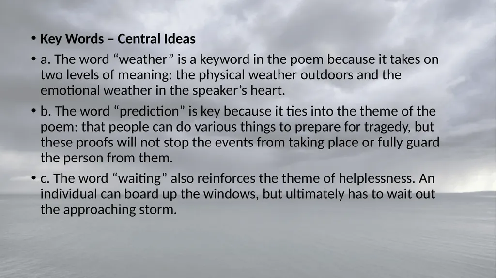 Storm Warnings By Adrienne Rich BACKGROUND Rich - slide 10 of 10