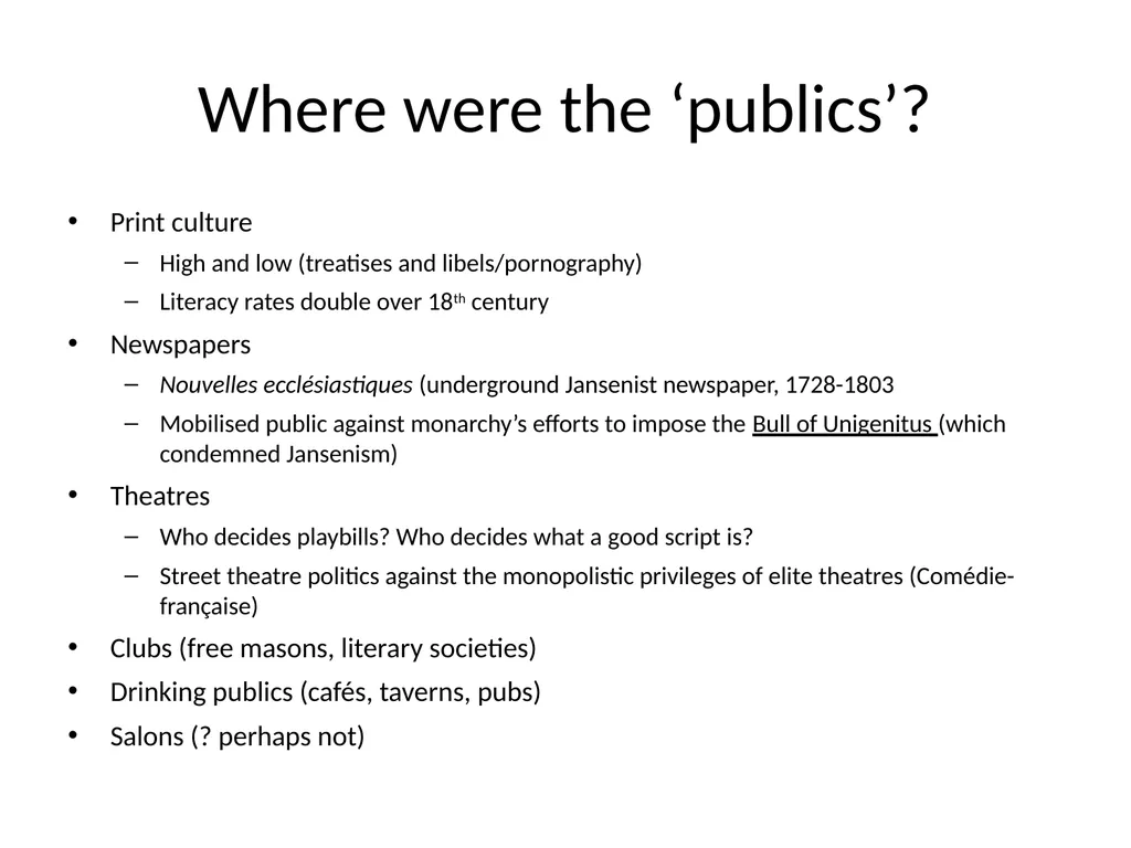 History 172 Modern France Enlightenment Political - slide 18 of 21