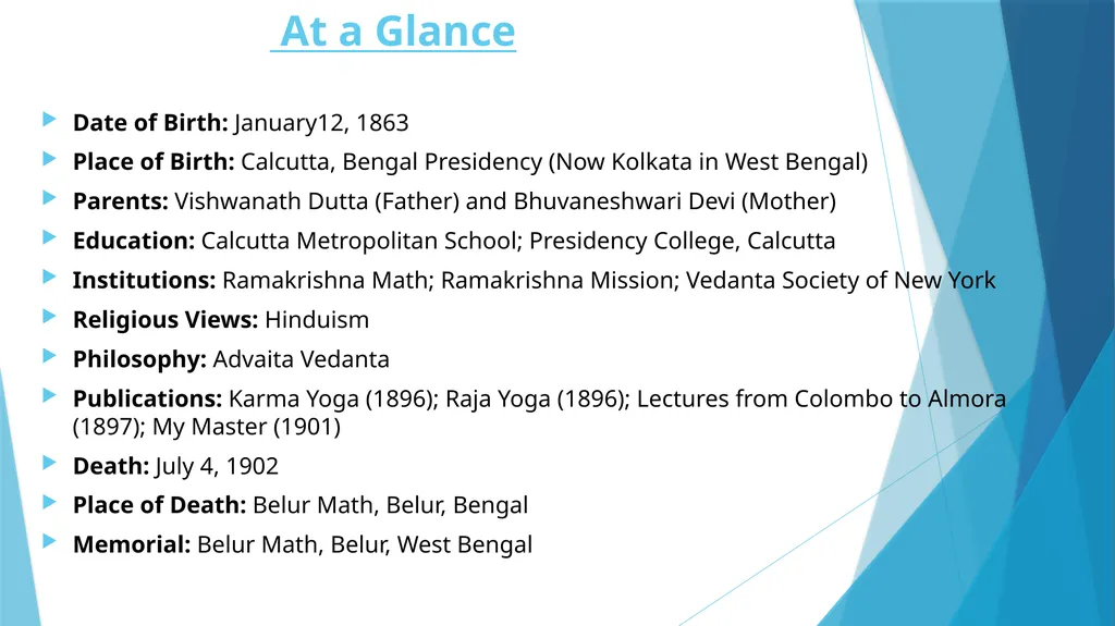 PPT : CONTRIBUTION OF SWAMI VIVEKANANDA ON - slide 3 of 12