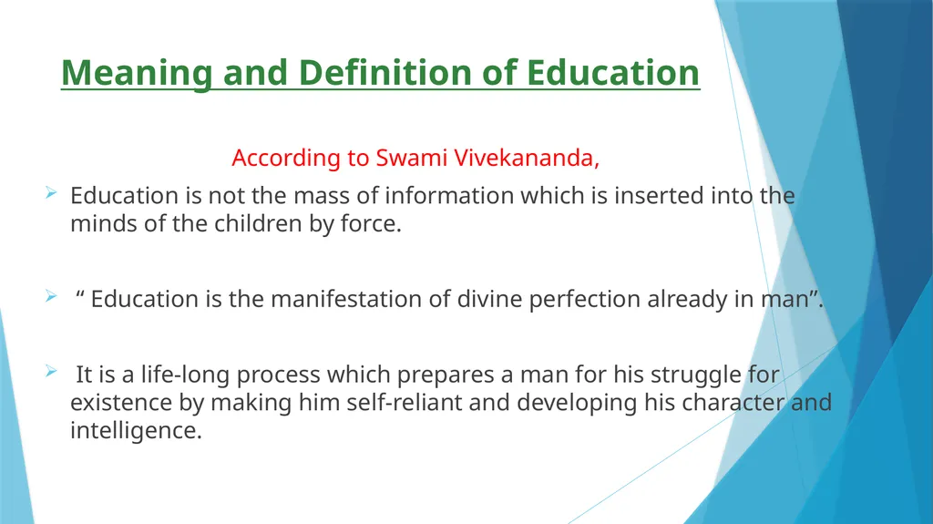 PPT : CONTRIBUTION OF SWAMI VIVEKANANDA ON - slide 4 of 12