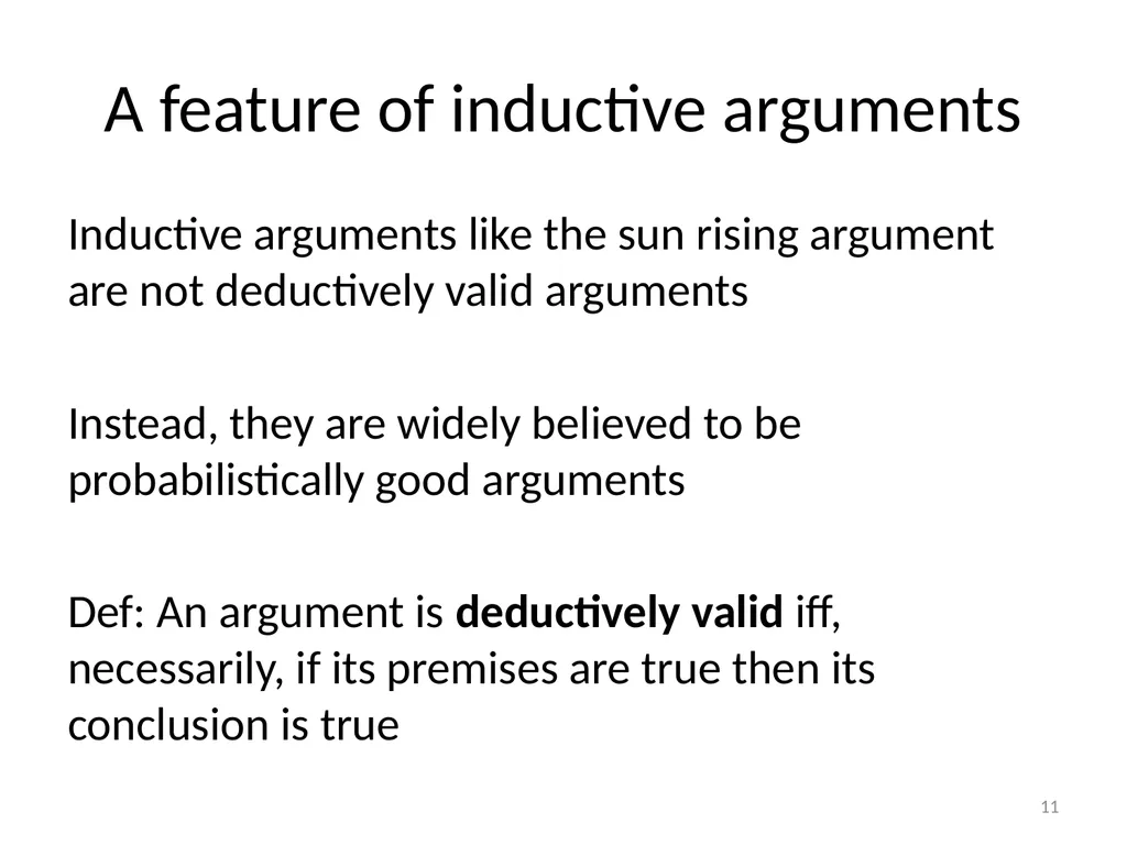 Introduction/Hume’s Problem of Induction Seminar - slide 11 of 24