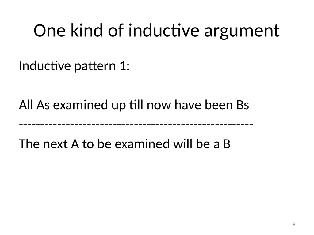 Introduction/Hume’s Problem of Induction Seminar - slide 9 of 24