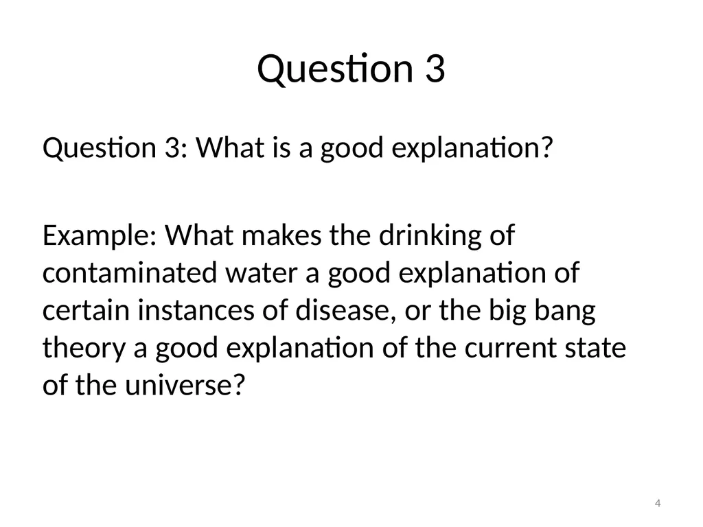Introduction/Hume’s Problem of Induction Seminar - slide 4 of 24