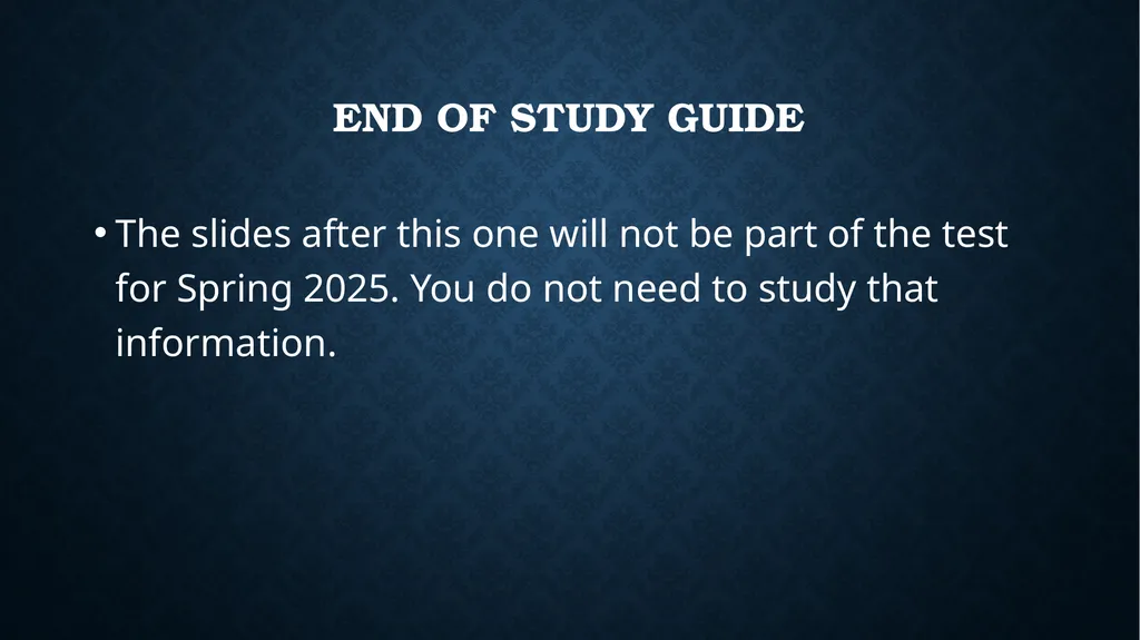 English II Final exam study guide You must be - slide 13 of 15
