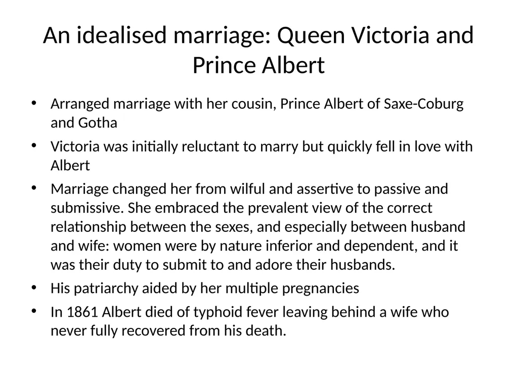 Marriage and Divorce Overview Victorian marriage - slide 8 of 20