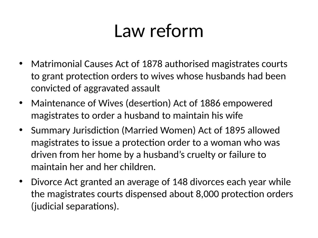 Marriage and Divorce Overview Victorian marriage - slide 15 of 20