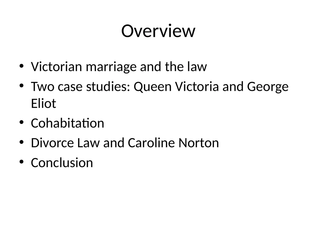 Marriage and Divorce Overview Victorian marriage - slide 2 of 20