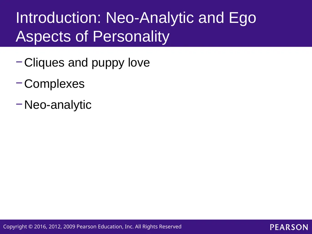 Personality Sixth edition Chapter 4 Neo-Analytic - slide 6 of 32