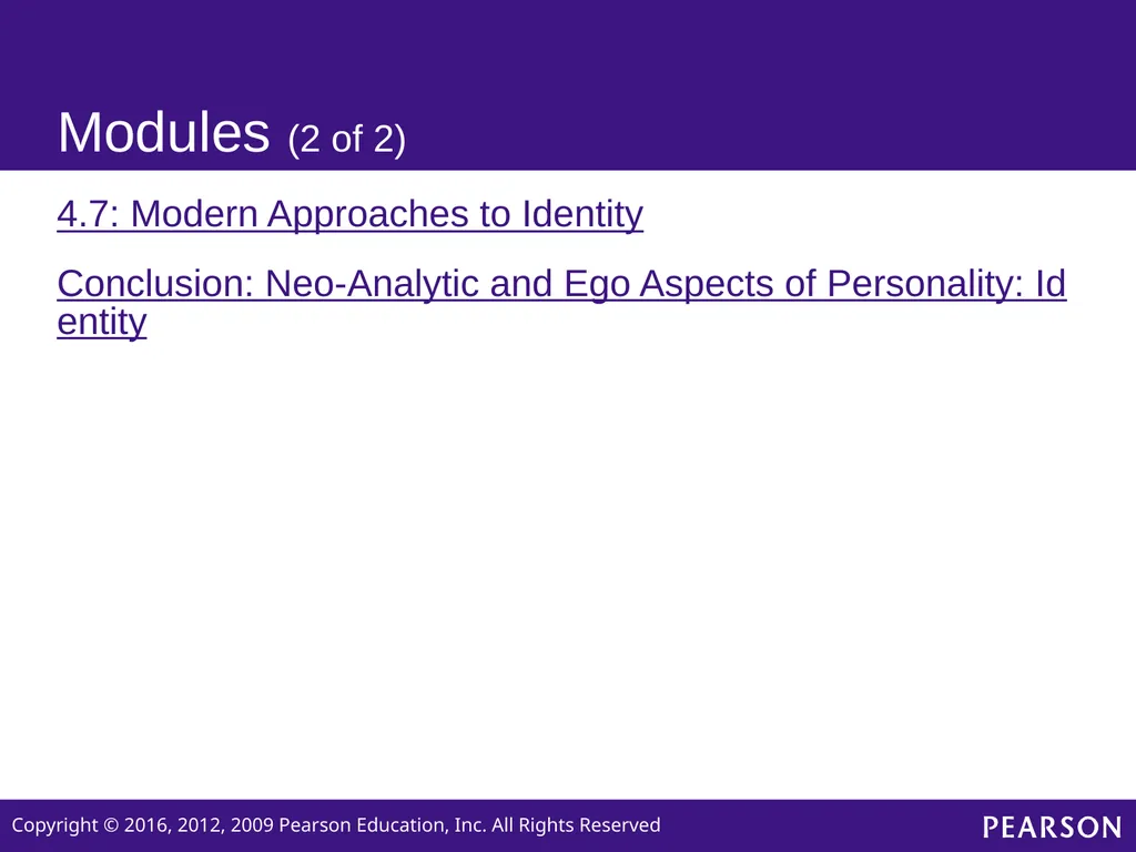 Personality Sixth edition Chapter 4 Neo-Analytic - slide 3 of 32