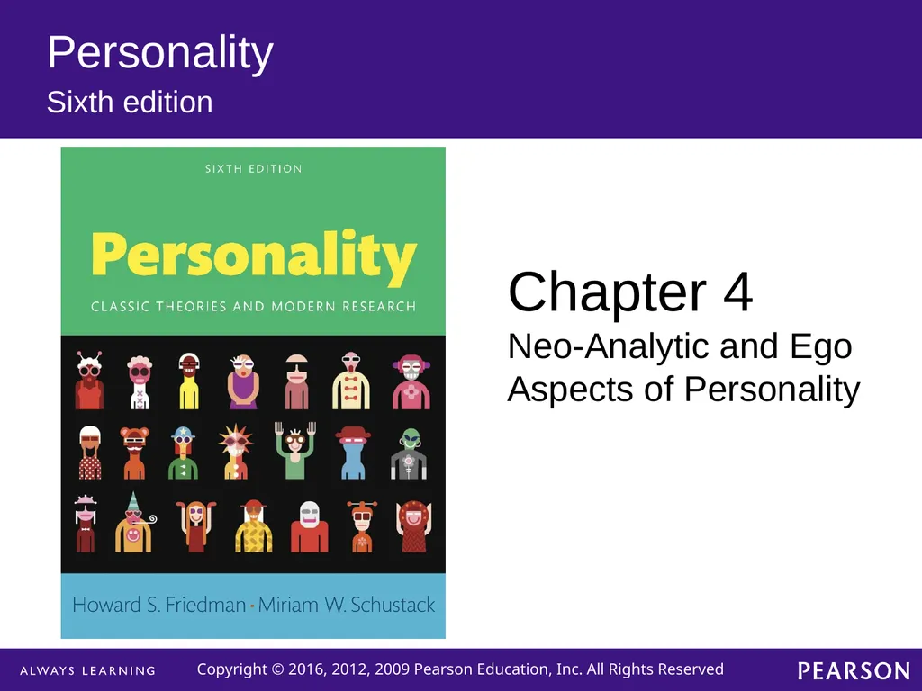 Personality Sixth edition Chapter 4 Neo-Analytic - slide 1 of 32