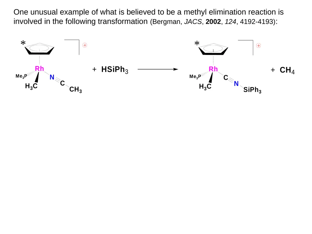 Migratory Insertion & Elimination Rxns A migratory - slide 15 of 19